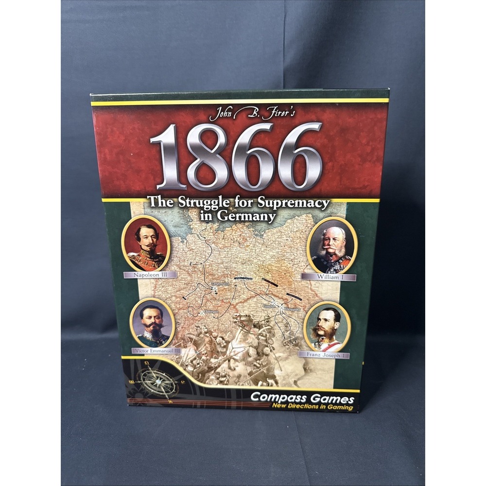 COMPASS GAMES 1866 THE STRUGGLE FOR SUPREMACY IN GERMANY UNPUNCHED COMPLETE GAME